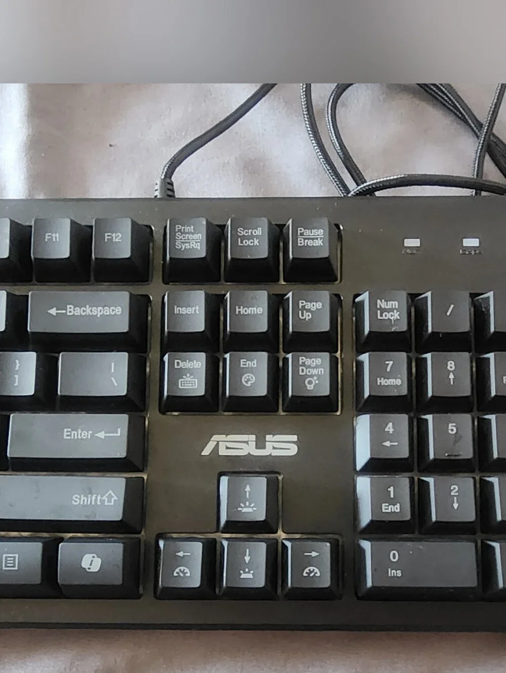 ASUS Wired Full-Size Black USB Gaming Keyboard Model K710